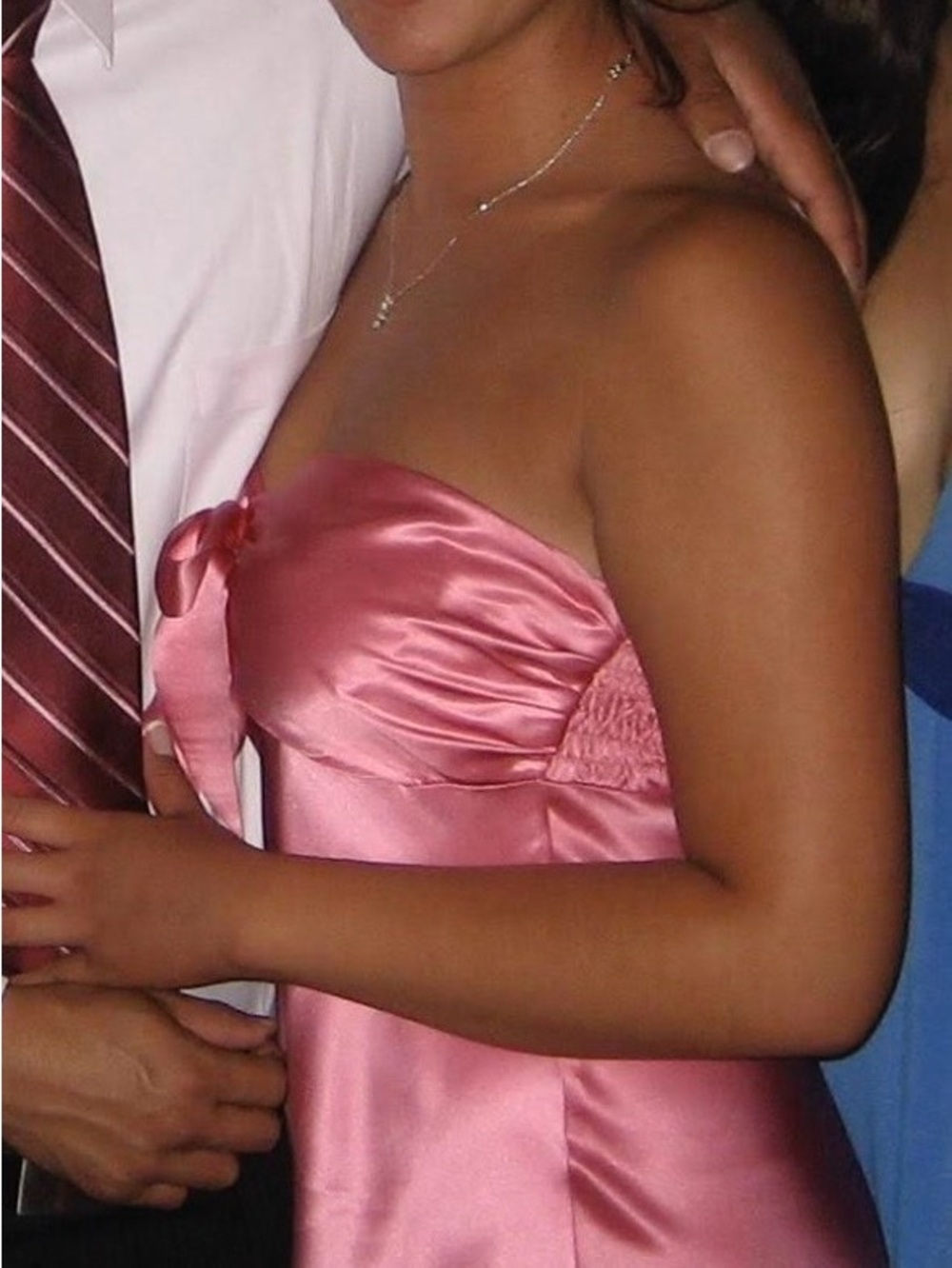 Arden B. strapless silk high low dress - Picture 2 of 2